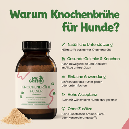 Bio Knochenbrühepulver für Hunde